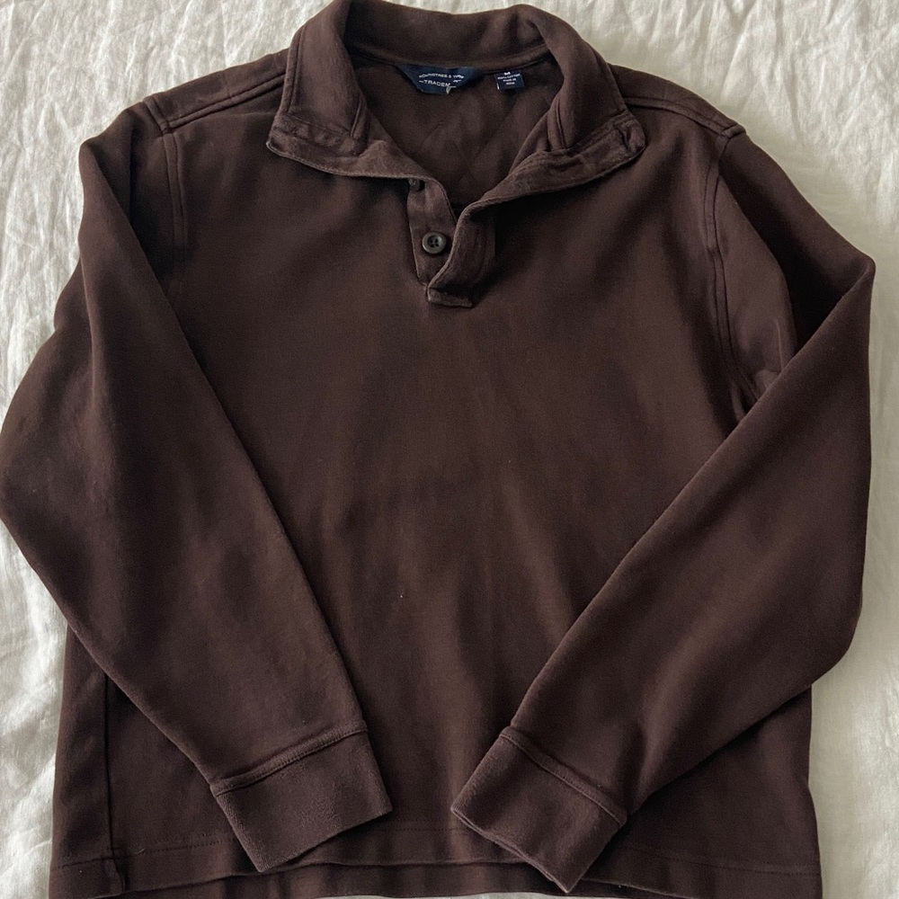 Vintage style polo pullover